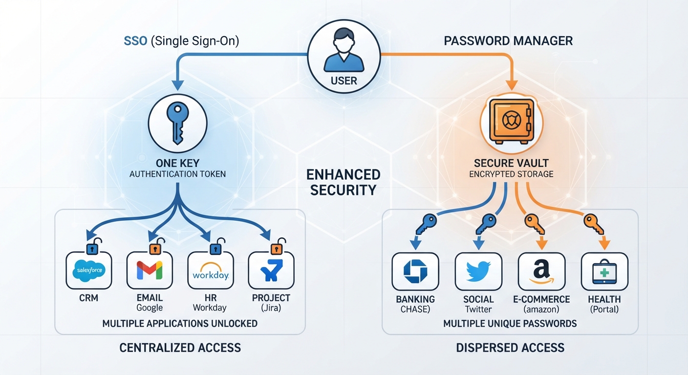 What's the Difference Between SSO and a Password Manager for Teams?